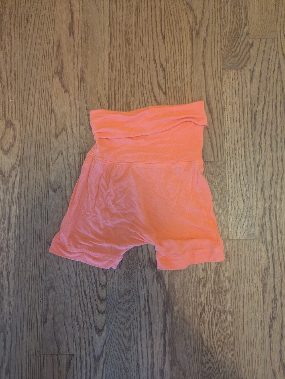 Kate Quinn Toddler 3T Orange Bamboo Shorts Stretchy Waist Organic Lightweight